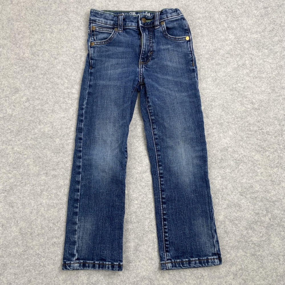 Wrangler Retro Slim Straight Jeans Youth 6 (20x19) Blue Adjustable Waist